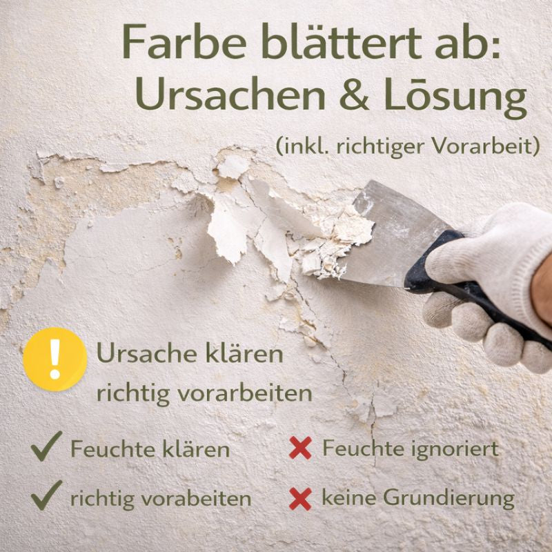 Farbe Blättert Von Putz Ab